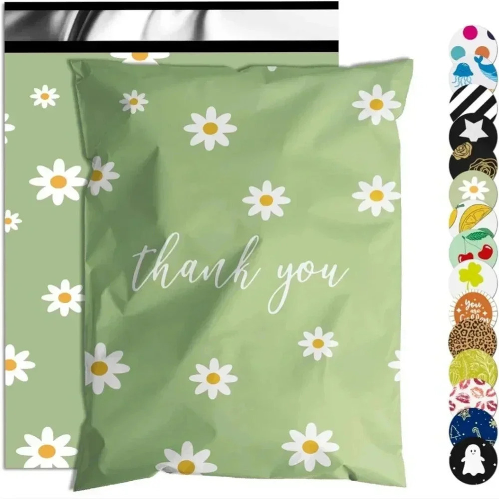 Thank You Poly Mailer 10x13 Inch 100 Pcs, Waterproof and Tear-Resistant Shipping